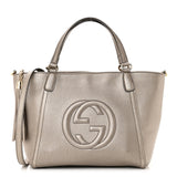 Gucci SOHO CONVERTIBLE CALFSKIN LEATHER SMALL TOP HANDLE BAG