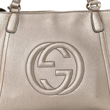 Gucci SOHO CONVERTIBLE CALFSKIN LEATHER SMALL TOP HANDLE BAG