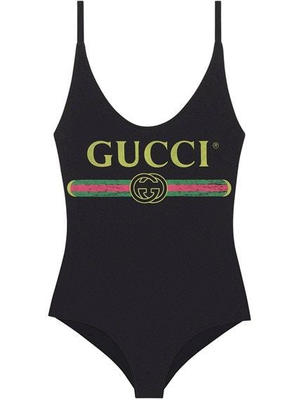 Gucci SPARKLING LOGO ONE PIECE SWIMSUIT
