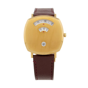 Gucci Stainless Steel Leather Grip Watch