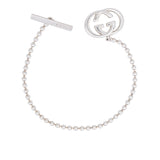 Gucci Sterling SIlver Interlocking G Toggle Bracelet
