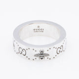Gucci Sterling Silver GG Bee Ring - Size 5 3/4