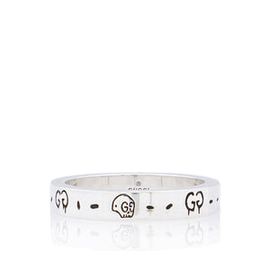 Gucci Sterling Silver Ghost Ring - Size 10