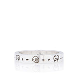 Gucci Sterling Silver Ghost Ring - Size 10