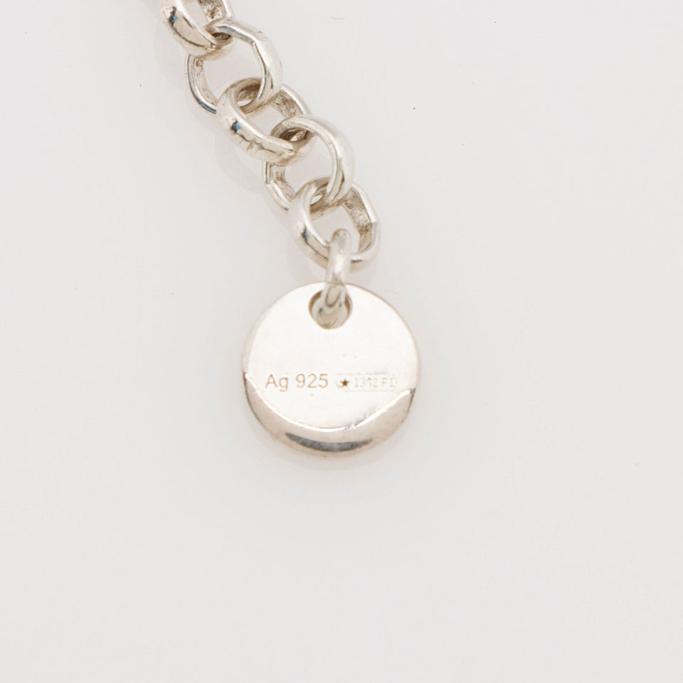 Gucci Sterling Silver Interlocking G Ball Chain Necklace