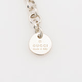 Gucci Sterling Silver Interlocking G Ball Chain Necklace