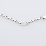 Gucci Sterling Silver Logo Plate Chain Link Necklace