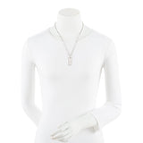 Gucci Sterling Silver Logo Plate Chain Link Necklace