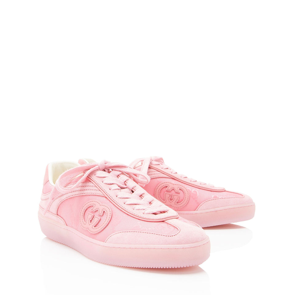 Gucci Suede GG Canvas G75 Sneakers - Size 6.5 / 36.5