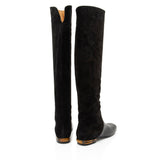 Gucci Suede Leather Bamboo Heel Knee High Boots - Size 6 / 36
