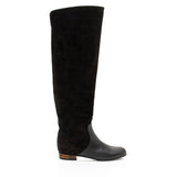Gucci Suede Leather Bamboo Heel Knee High Boots - Size 6 / 36