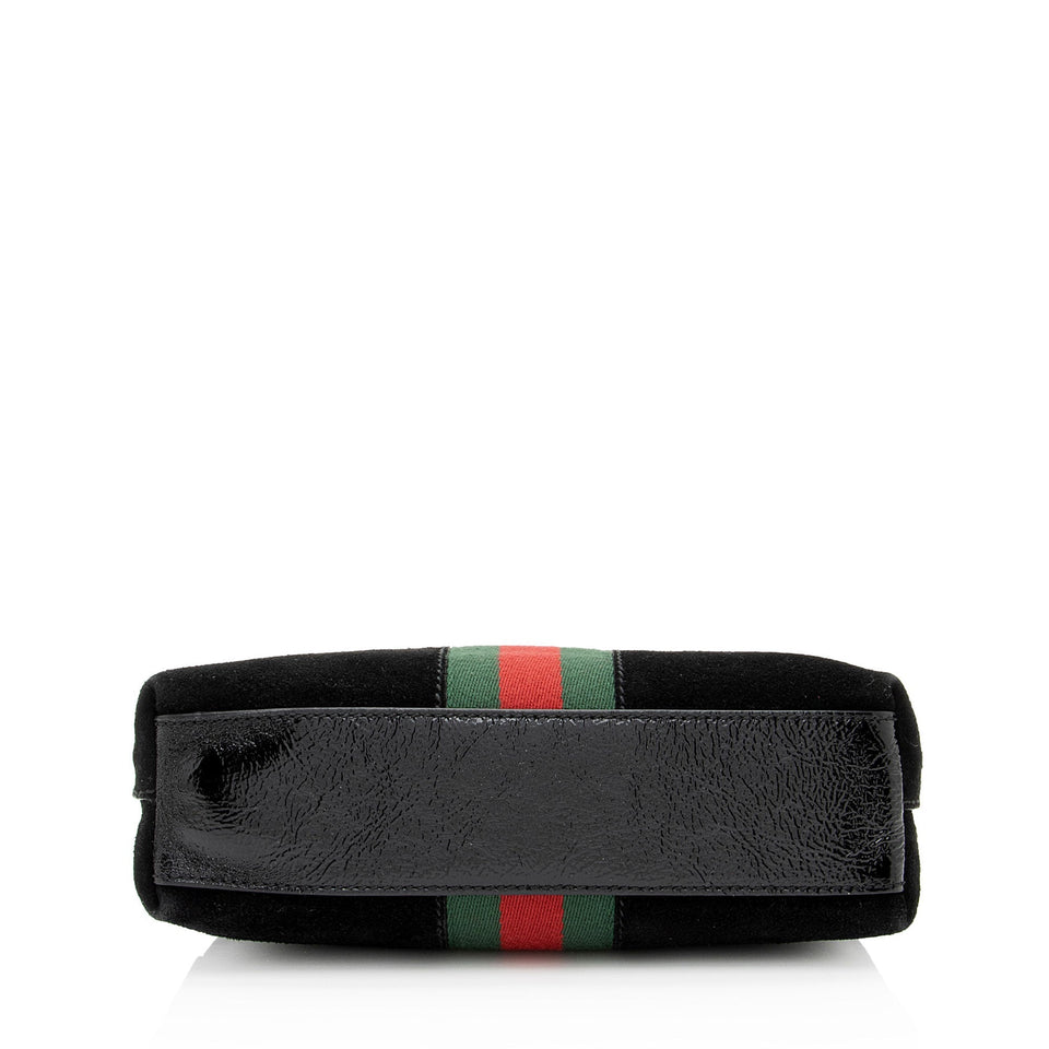 Gucci Suede Ophidia Dome Small Shoulder Bag