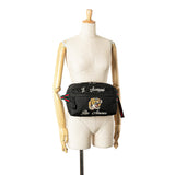 Gucci Techno Canvas Web L Aveugle Par Amour Embroidered Belt Bag