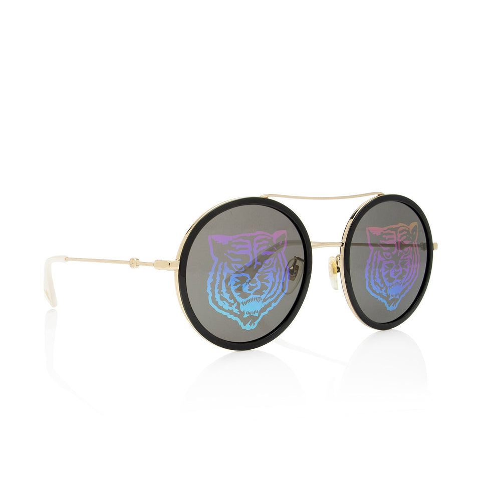 Gucci Tiger Round Aviator Sunglasses