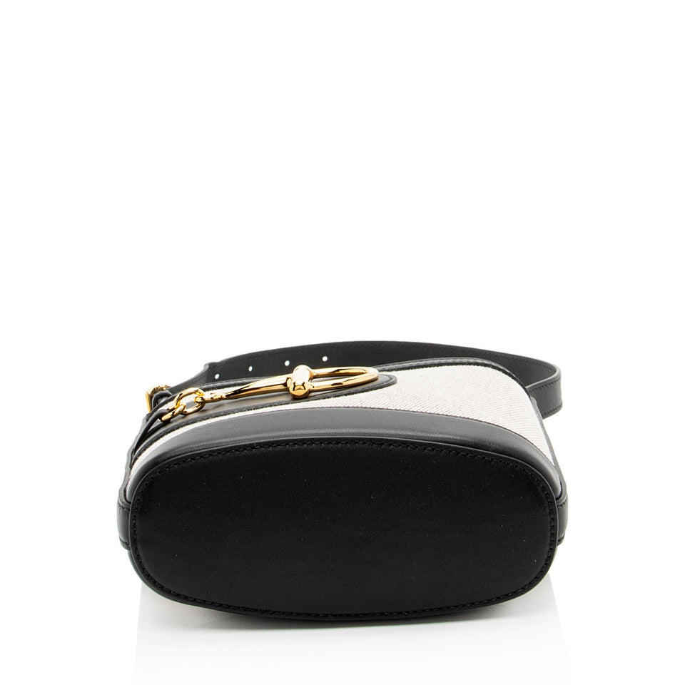 Gucci Toile Leather Gucci 73 Small Bucket Bag