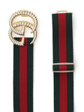 Gucci TORCHON GG BUCKLE ELASTIC BELT