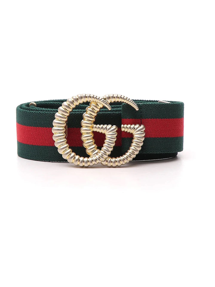 Gucci TORCHON GG BUCKLE ELASTIC BELT