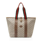 Gucci Vintage GG Plus Web Large Tote