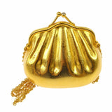 Gucci Vintage Gold Tone Clutch