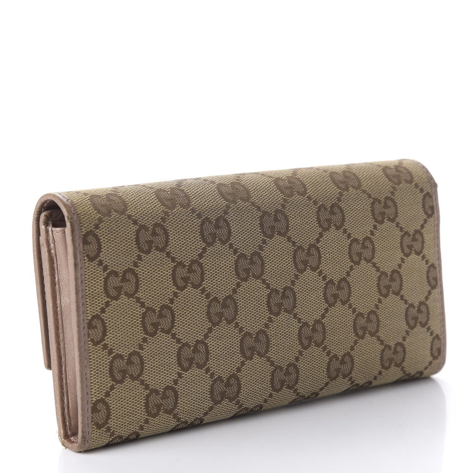 Gucci Monogram Lovely Heart Continental Wallet