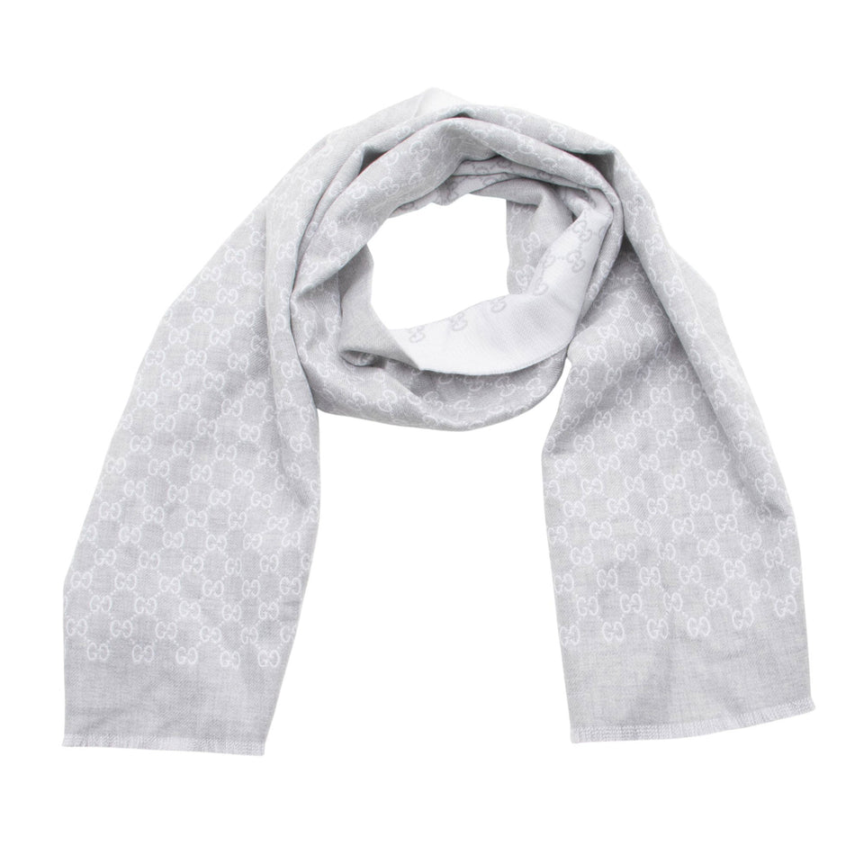 Gucci Wool GG Jacquard Scarf