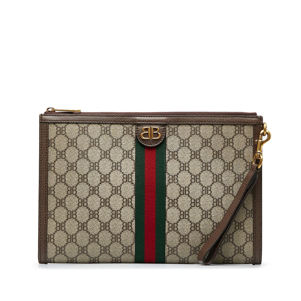 Gucci X Luxury Balenciaga Trending 2025 BB Supreme Ophidia Web Clutch (SHG-dS0YCq)