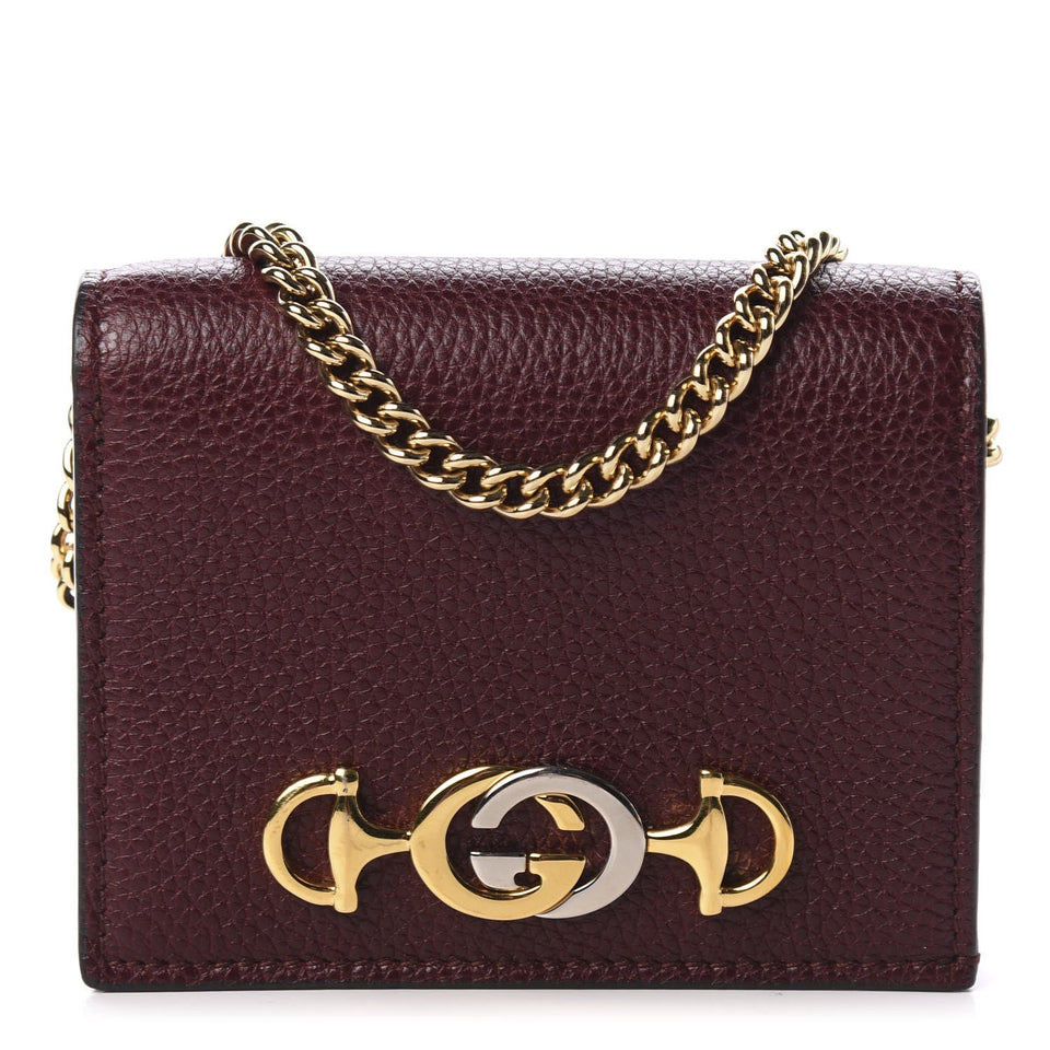 Gucci Calfskin Zumi Chain Wallet