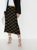 Gucci GG Jacquard LamÃ© Wool Skirt