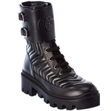 Gucci GG FRANCES MATELASSE PLATFORM COMBAT BOOTS