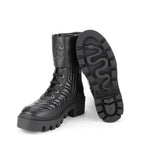 Gucci GG FRANCES MATELASSE PLATFORM COMBAT BOOTS