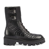 Gucci GG FRANCES MATELASSE PLATFORM COMBAT BOOTS
