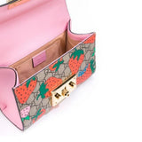 Gucci PADLOCK GG STRAWBERRY SMALL SHOULDER BAG