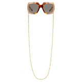Gucci CHAIN-TRIMMED SQUARE OVERSIZED SUNGLASSES