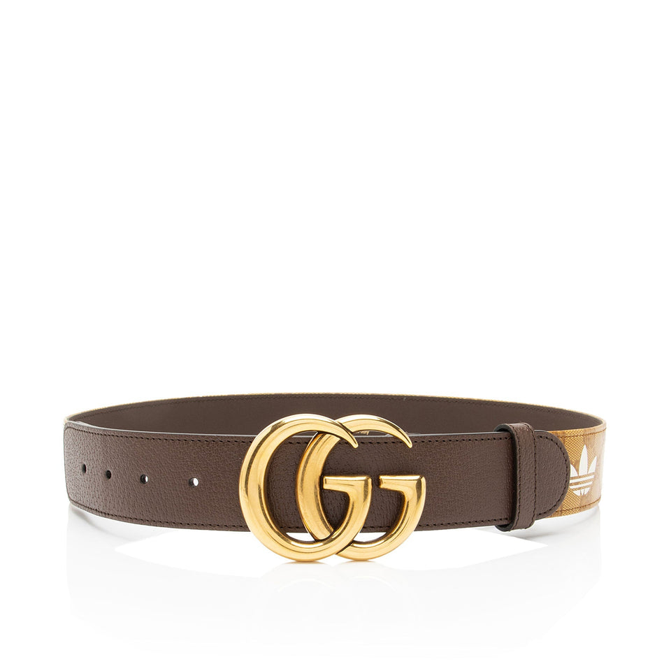Gucci x Adidas Leather GG Marmont Belt - Size 30 / 75