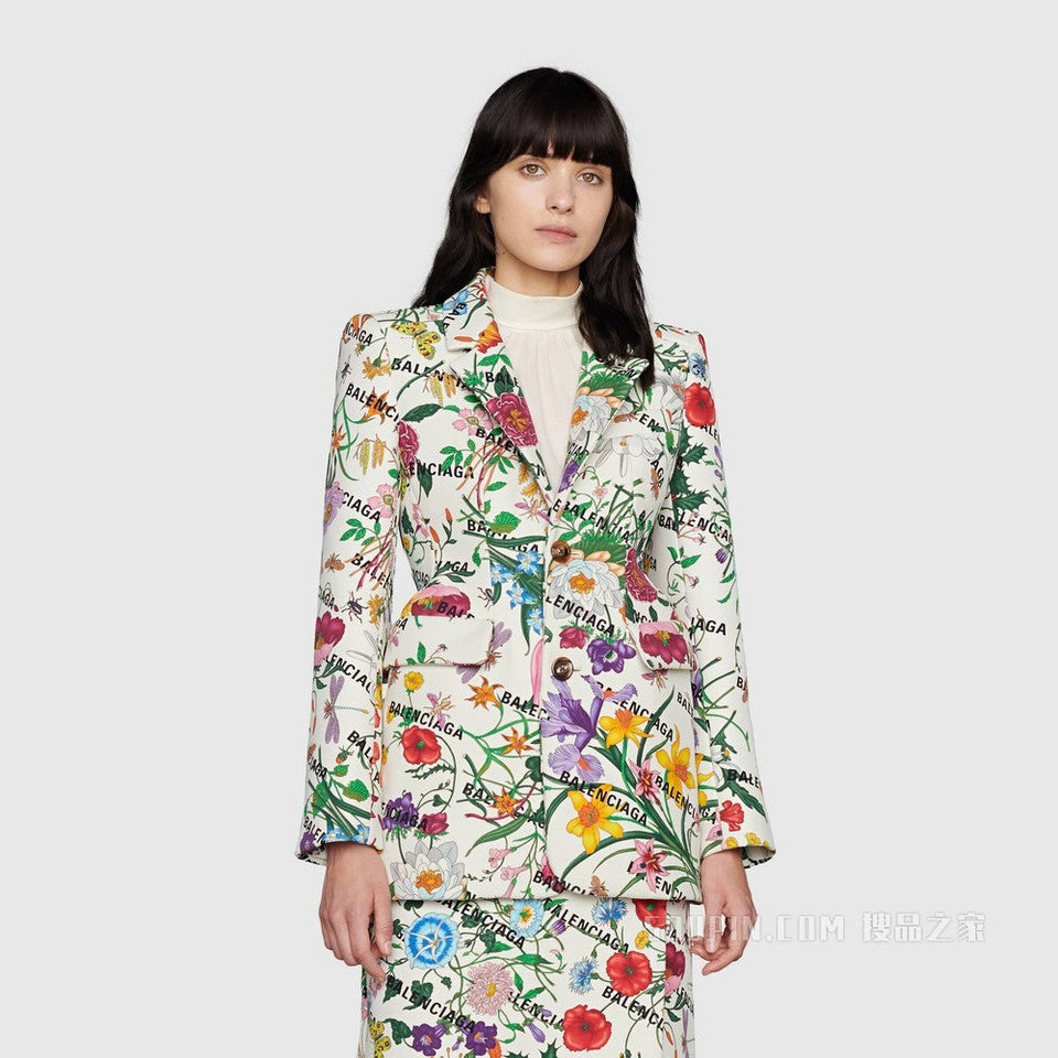 Gucci X BALENCIAGA FLORAL THE HACKER PROJECT BLAZER