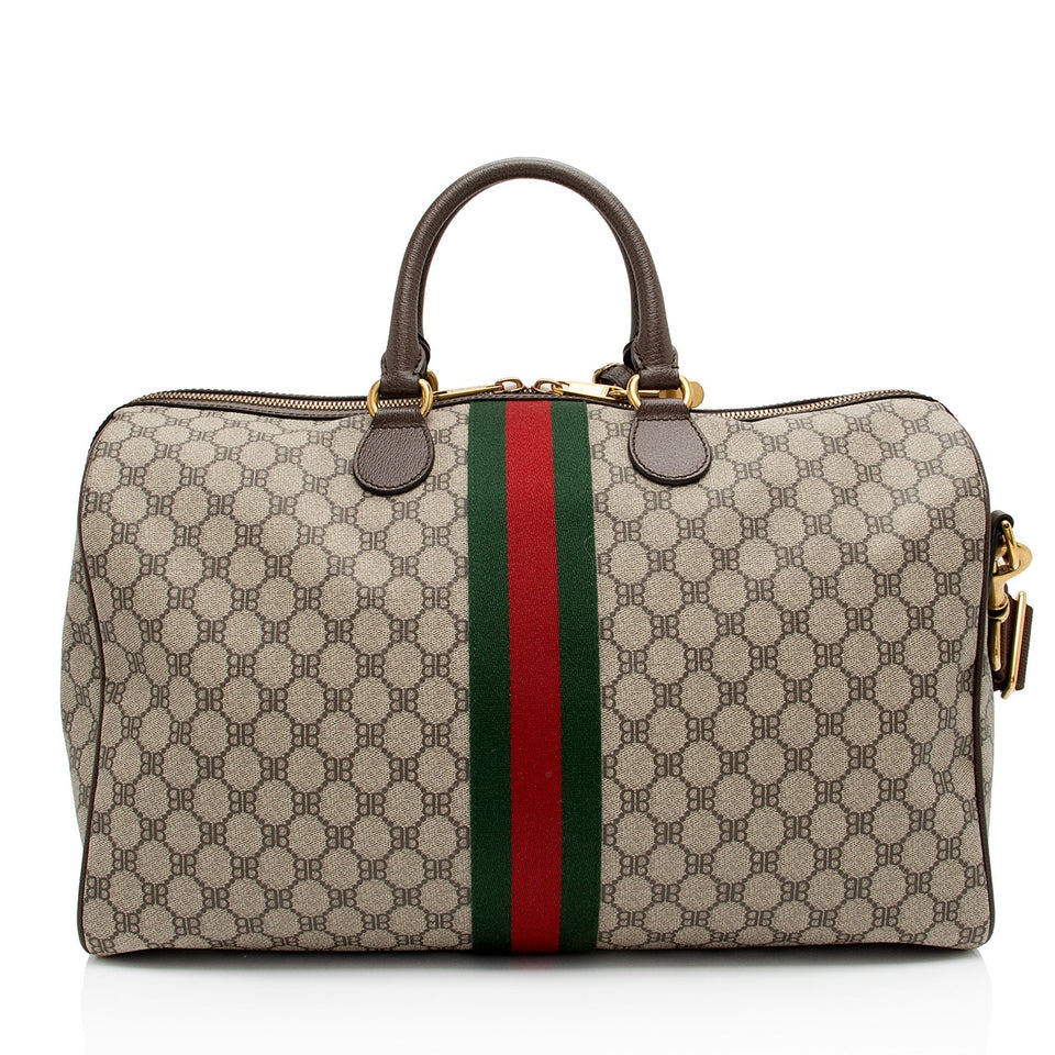 Gucci x Luxury Balenciaga Trending 2025 GG Supreme The Hacker Project Graffiti Duffle Bag (SHF-qGpKTv)