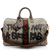 Gucci x Luxury Balenciaga Trending 2025 GG Supreme The Hacker Project Graffiti Duffle Bag (SHF-qGpKTv)