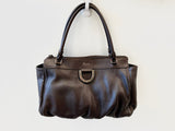 Gucci BLACK LEATHER D-RING  BAG