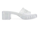 Gucci CLEAR RUBBER PLATFORM SANDALS