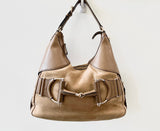 Gucci HORSEBIT HERITAGE LEATHER HOBO BAG
