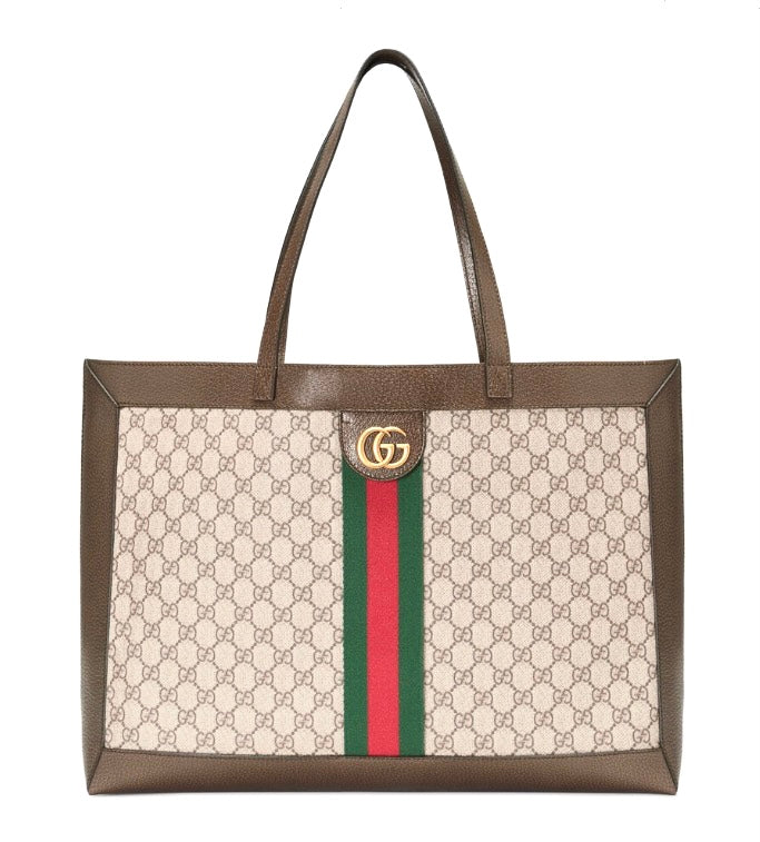 Gucci OPHIDIA SOFT GG SUPREME MEDIUM TOTE BAG