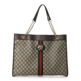 Gucci GG SUPREME MONOGRAM RAJAH CHAIN TOTE
