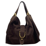 Gucci STIRRUP NUBUCK SUEDE HOBO BAG
