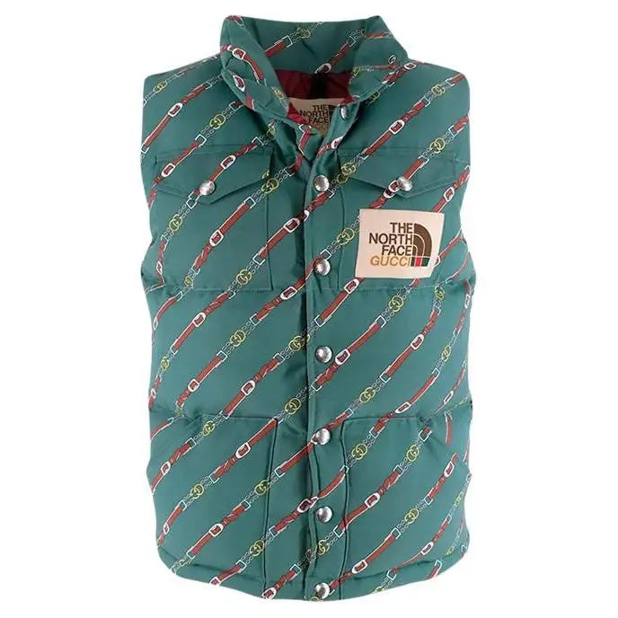 Gucci X THE NORTH FACE CHAIN PRINT PADDED GILET