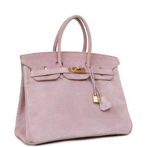 Hermes Birkin 35 Lilac Doblis Gold Hardware