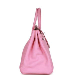 Hermes Birkin 35 Bubblegum Togo Palladium Hardware