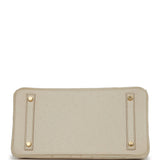 Hermes Birkin 30 Beton Ostrich Gold Hardware