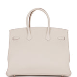 Hermes Birkin 35 Craie Togo Rose Gold Hardware