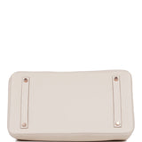 Hermes Birkin 35 Craie Togo Rose Gold Hardware