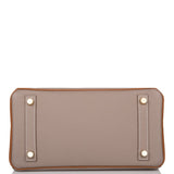 Hermes Birkin 25 Gris Asphalte and Gold Togo Brushed Gold Hardware